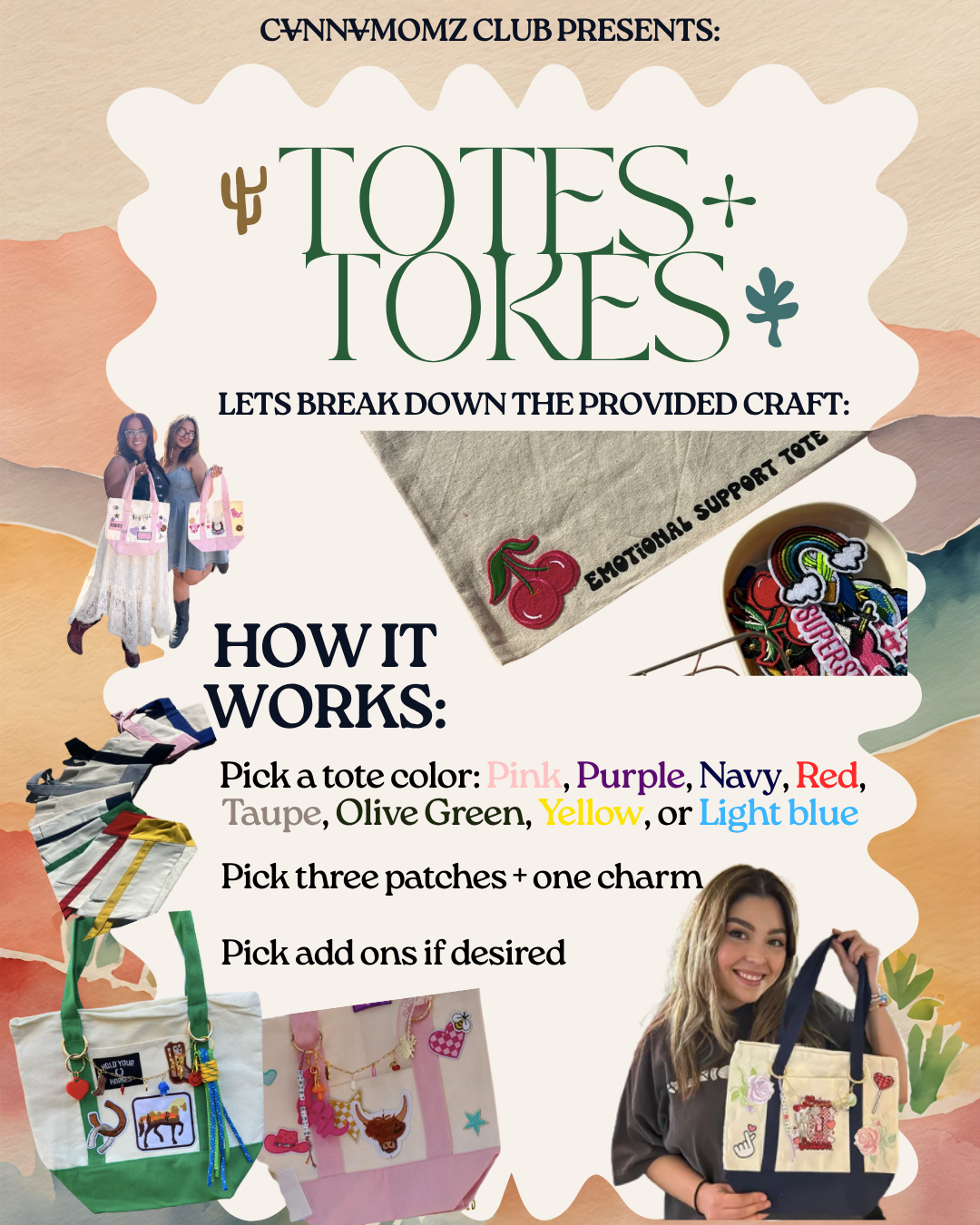 Cannamomz Club presents: Totes + Tokes